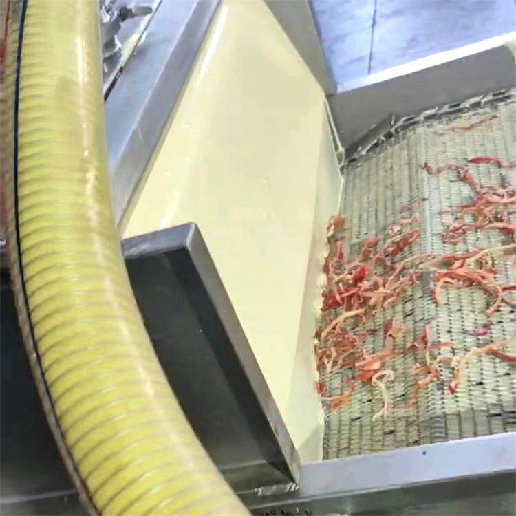 鱿鱼条油炸机 鱿鱼丝上浆油炸流水线 全自动鱿鱼丝加工配套设备