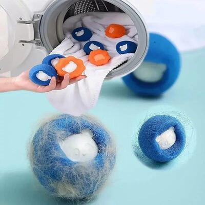 Washing Machine Sponge Washing Ball, Pet Hair Cleaning Anti-