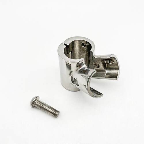 不锈钢316可分离60度三通 22/25mm三通连接管接头 船用五金配件