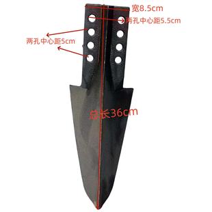 加强加厚开沟犁铸铁熟铁防粘泥中间犁旋耕机中心犁体犁头特大号