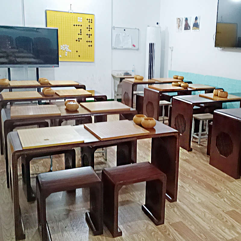 实木书法桌子专用中式国学桌仿古茶艺桌围棋桌小学生培训班课桌椅