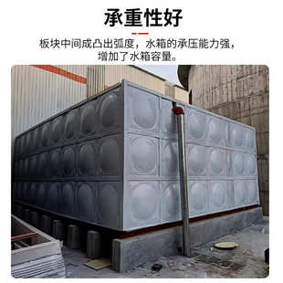 大型玻璃钢水箱 批发楼顶生活用水储水箱装配式方形玻璃钢水箱