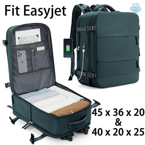 Easyjet Cabin Bag 45x36x20 Backpack, 40x20x25 Ryanair Carry-