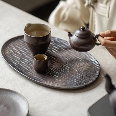 诧寂风茶仿壶承陶复粗单层承壶托纯手工茶云华干泡台古养壶垫干泡