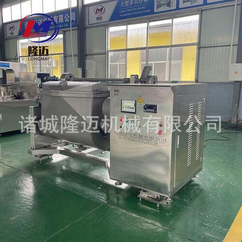 红小豆绿豆沙卧式横轴炒锅 粘稠物料自动搅拌炒料机 卧式横轴锅
