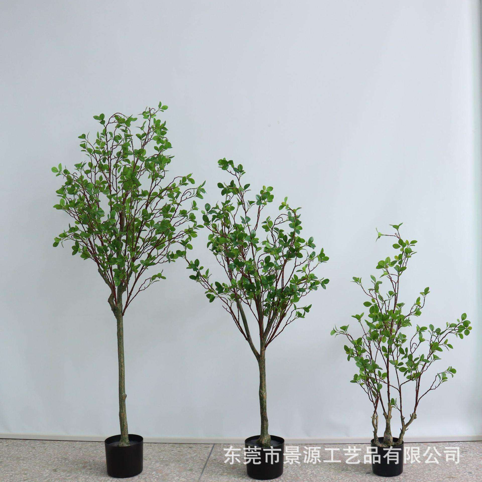 仿真绿植椿树盆栽客厅服装店面民宿落地植物摆件室内家居装饰盆景