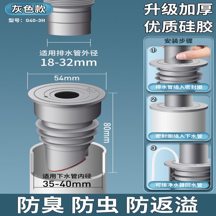 密封圈卫生间洗手盆洗衣机下水器