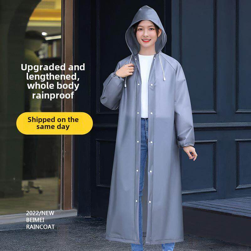 Adult raincoat EVA environmental protection material - 实物图