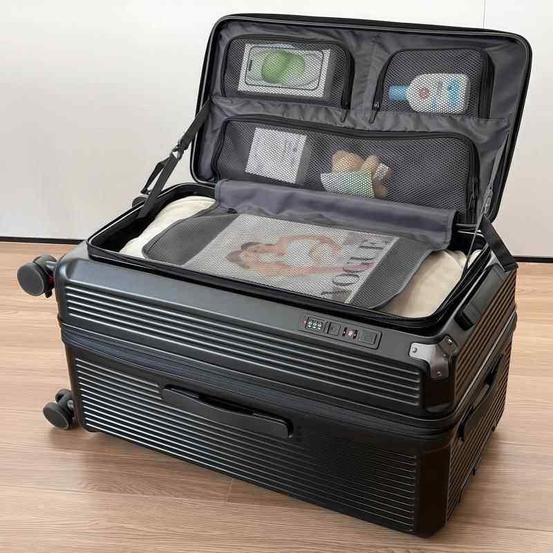 高档2025新款大侧开 盖2深仓5轮容量2行李箱男女3寸可扩容旅行拉