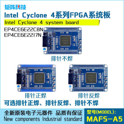 Intel  Cyclone 4 EP4CE6E22C8N FPGA系统板核心板开发板支持定制