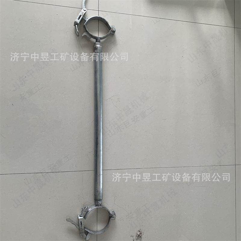 矿用单体支柱防倒装置带卡扣液压支柱防倾倒硬链接支护防坠