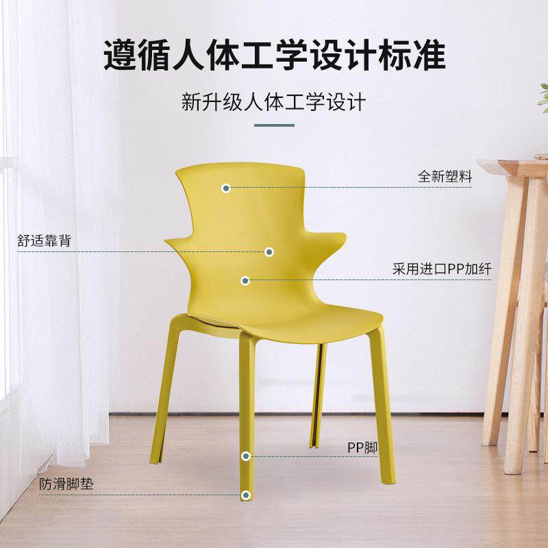 洽谈椅商用接待办公会议椅网红创意奶茶店椅子餐厅吧台休闲椅