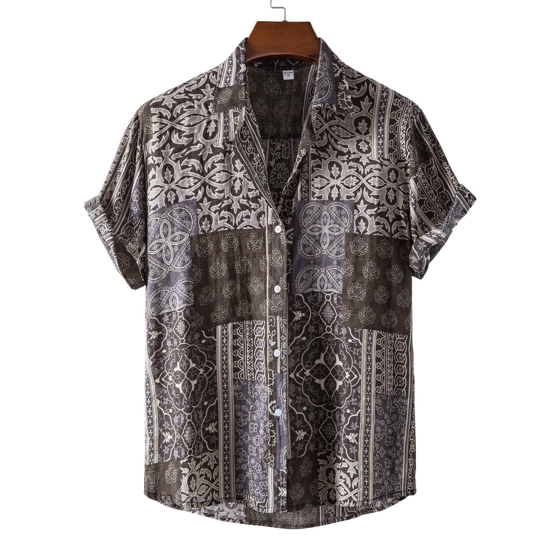 2021 short-sleeved men's shirt loose short-sleeved T-sh