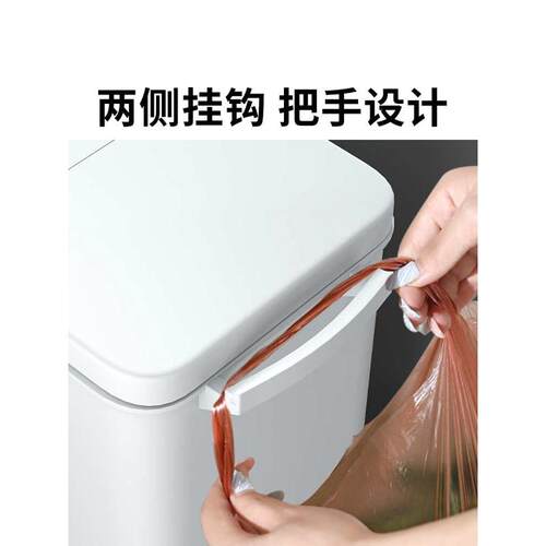 厨房分类垃圾桶家用大号脚踏双层干湿分离式高款免弯腰可移动