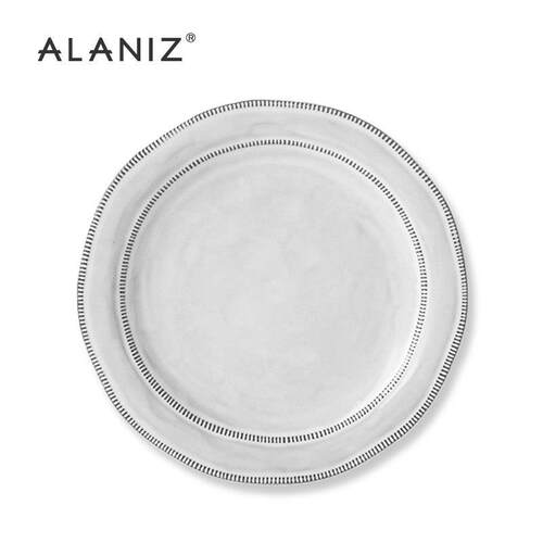 alaniz隐釉下彩牛排盘西餐盘日式陶瓷盘子家用盘子牛排盘平盘餐具