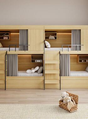 学生组公寓上床床下衣桌高低合铁架床带柜GAK书桌单人宿舍床