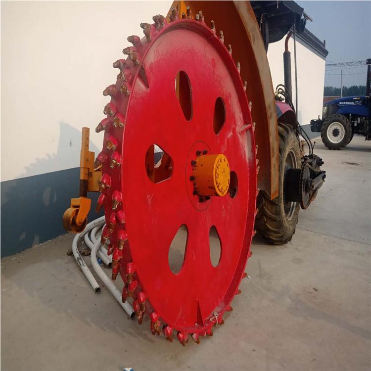 路石开沟 重沿工 沥青路挖沟机L-200面 20宽80深大机圆盘开槽机