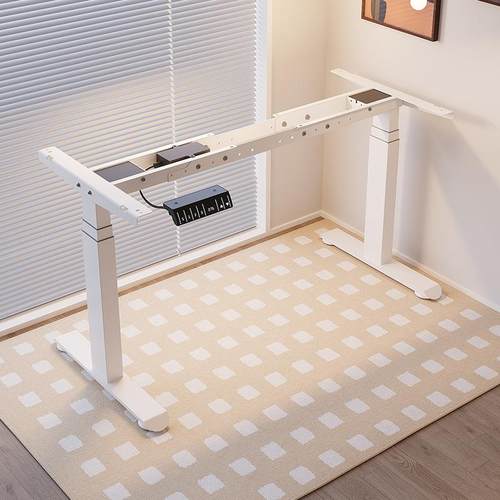 电升降桌动架架双电机线槽款伸缩支电脑升桌降腿铁架自动90817升