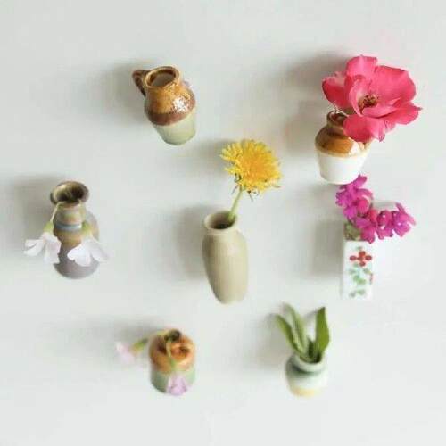 Mini Ceramic Vase Refrigerator Magnet 3D Vase Magnet Vase