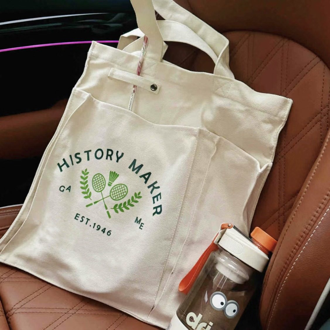 羽毛球ins帆布包慵懒通用款女包