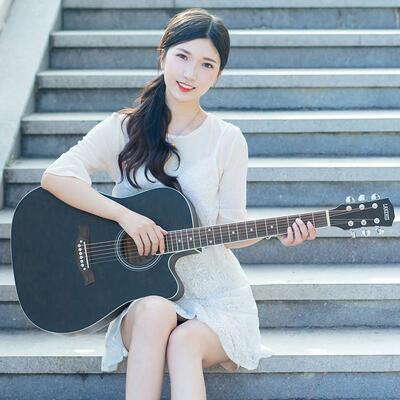 高档单板41寸4寸初学者民谣木吉他青0少年成人生女新男手入门乐学