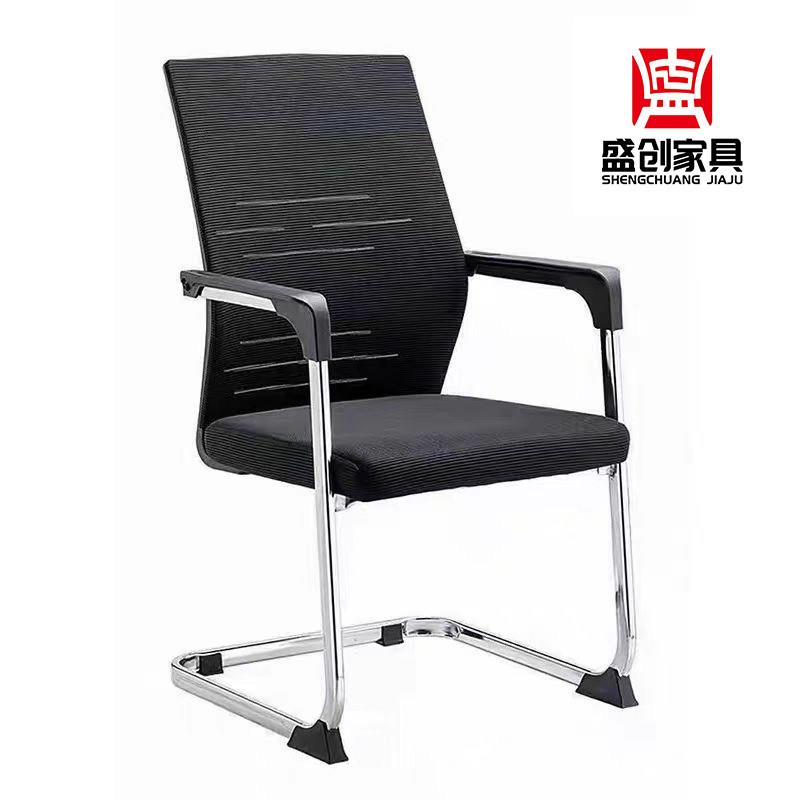 网布办公椅培训椅职员椅弓形钢架椅滑轮转椅会议椅升降椅子电脑椅