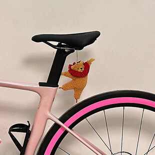 波士顿芭蕾舞熊自行车小配饰玩偶个性装饰挂件公路车把后座小配件