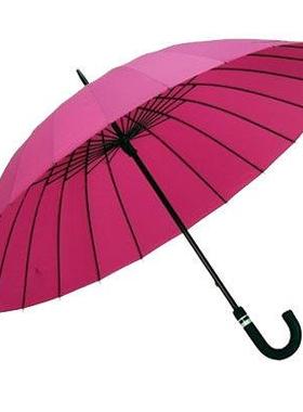 高档24骨mbau晴长柄雨伞18色可选定制广伞商务男女双人礼告品伞印