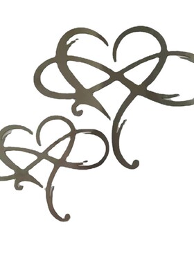 永恒爱心 Infinity heart 铁艺装饰室内挂饰金属墙装跨境新品