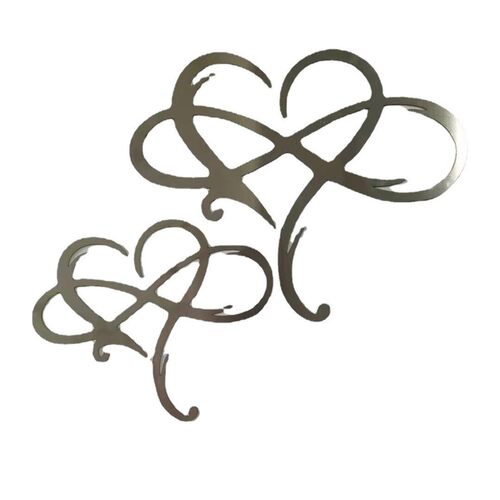 永恒爱心 Infinity heart 铁艺装饰室内挂饰金属墙装跨境新品