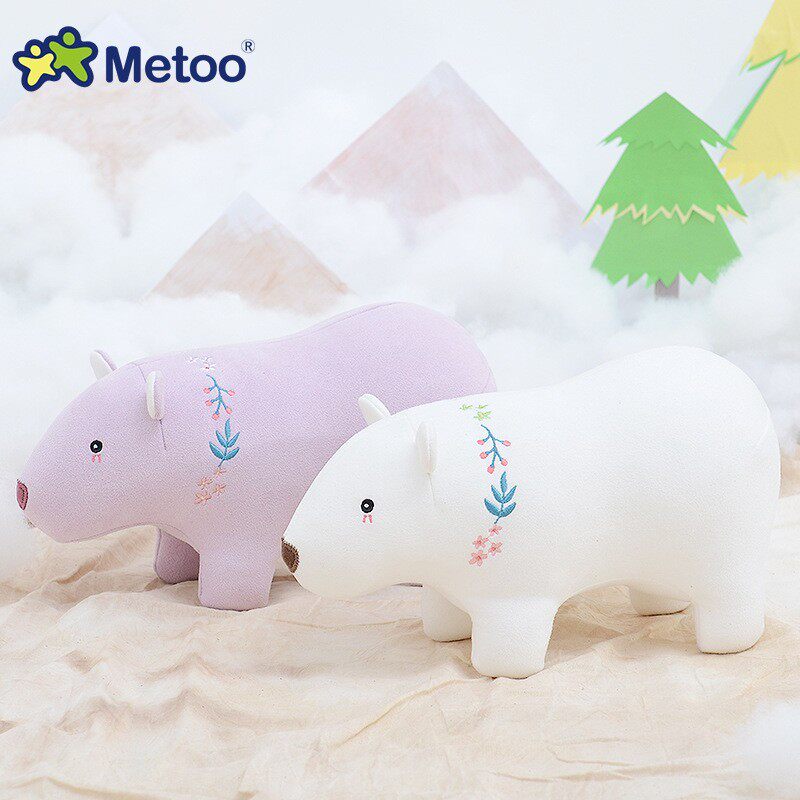 metoo咪兔北极熊公仔布娃娃现货可爱毛绒玩具儿童迷你