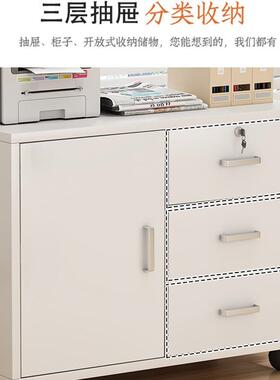 床头柜大号60cm文长卧室加带T036锁收纳储柜子办公室木宽物质件资