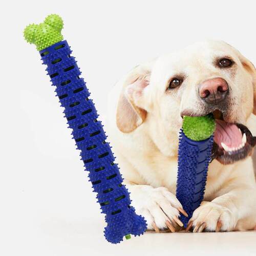 Puppy Brush Dog Toothbrush Chew Toy Stick Cleaning Massager
