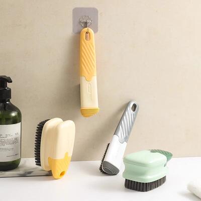 High-Appearance Shoe Brush for Cleaning, Stiff and Soft Bris