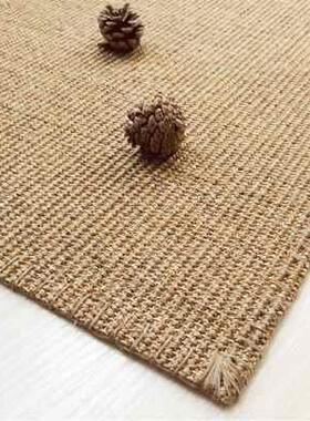 地毯地垫家10076972用麻剑麻地毯日麻棉式编剑麻绳绳亚麻手工品卧