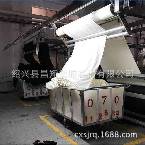 萧山直供印染推布车K-1200L可选脚轮内胆滚塑牛筋方桶水箱塑料