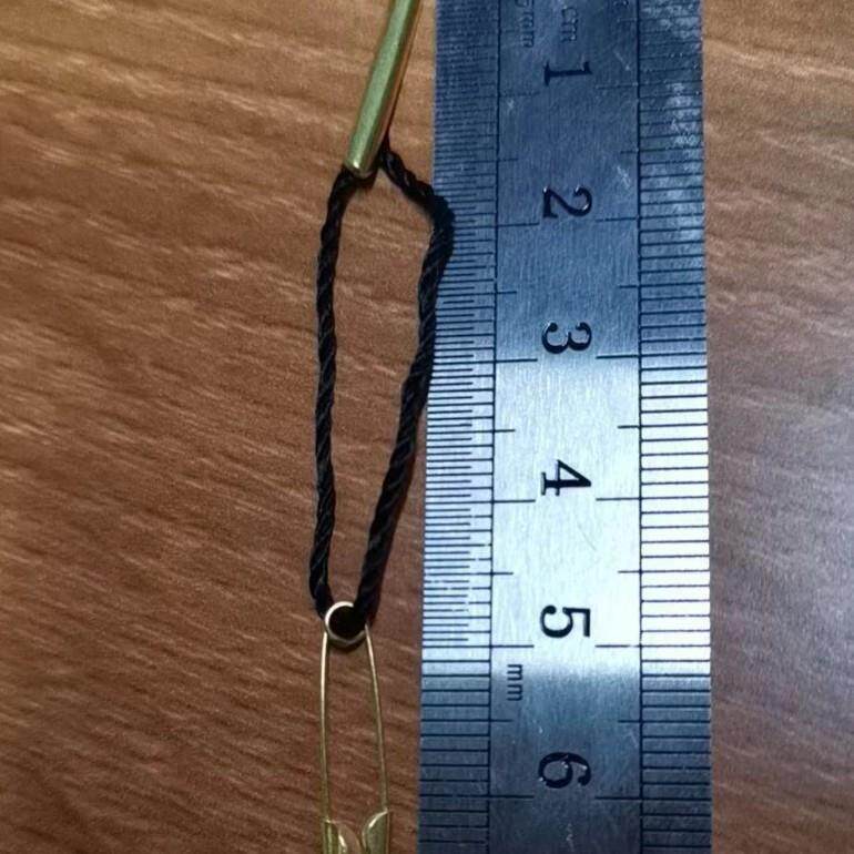 短款别针手穿吊牌绳吊CMP供粒吊绳别针线扣应质货铜铁金属现扣针