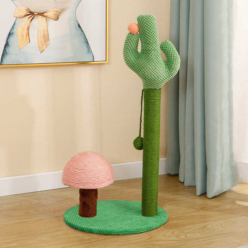 创意仙人掌猫爬架耐磨耐抓一体式猫抓柱猫跳台逗猫磨抓猫抓板猫窝,宠物/宠物食品及用品,发声玩具,淘宝优惠券,粉丝福利购,淘宝优惠卷