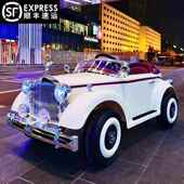 正品 儿童电车宝宝四轮汽车男女动遥控玩孩坐具车可人小婴儿复古老