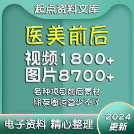 医美朋友圈设计素材整形海报，宣传图片视频对比高清项目前后模板