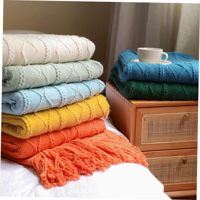 Blanket Soft Throw Blanket On Sofa Bed Plaids Adult Home Tex图片