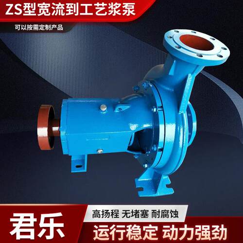 ZS型宽流到工艺浆泵高铬合金卧式离心泵电动过流工艺泵ZS工艺浆泵