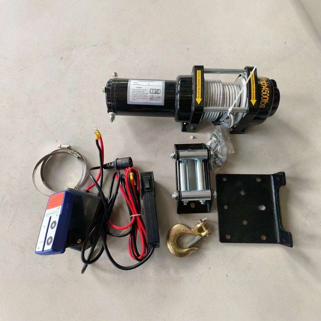 电动绞盘12V24V车载吊机汽车牵引车载卷扬机电动葫芦吊机提升机