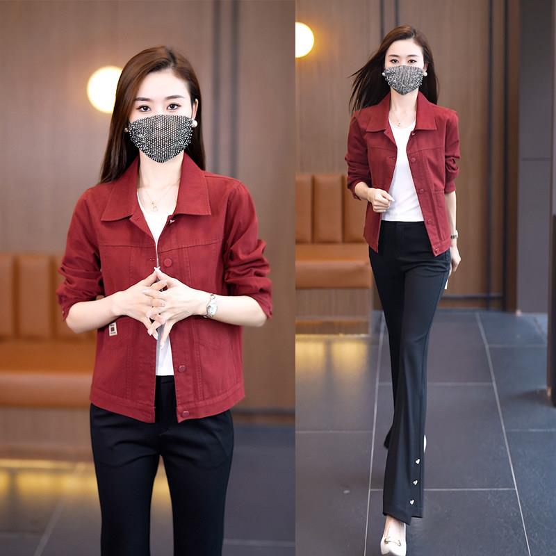 新品时尚休闲短外套女春秋2026秋季新款宽松显瘦夹克百搭显瘦女士