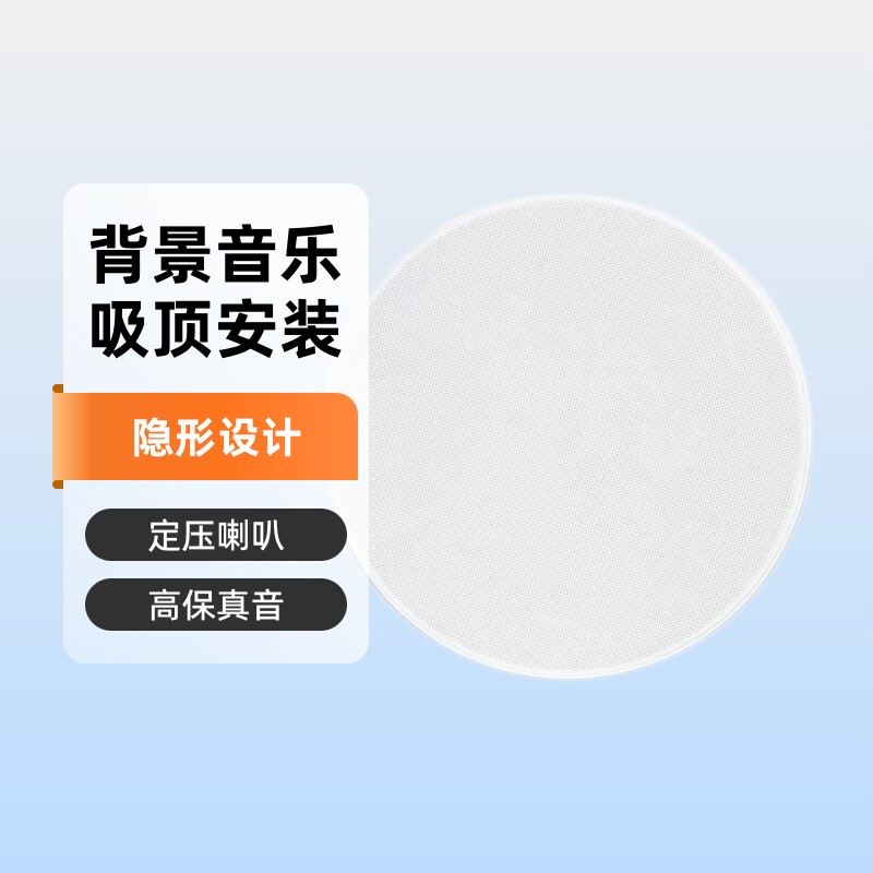 天籁5寸同轴隐藏式定压吸顶音箱办公室走廊背景音乐功放
