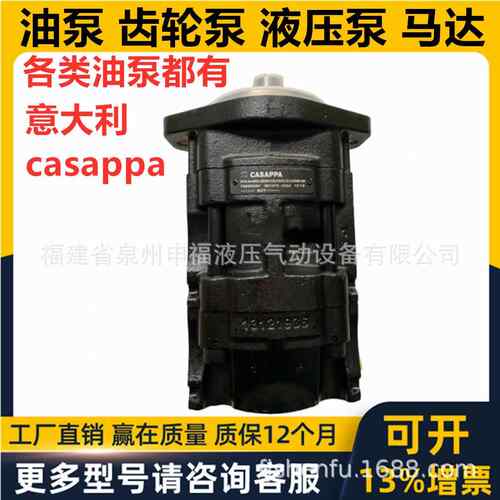 意大利CASAPPA齿轮油泵KP10 KP20 KP30 KP40 KM液压马达双联三联