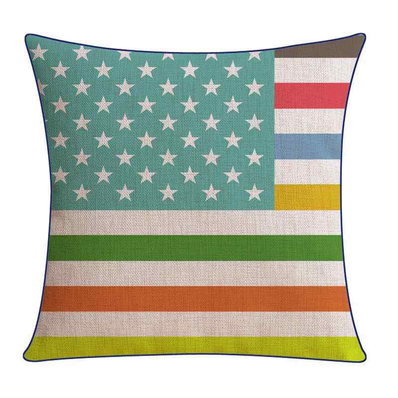 高档美式田园沙发样抱枕棉麻靠厚实花鸟汽车垫板房搭配室靠枕办公