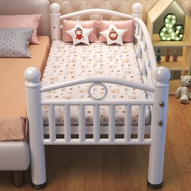 儿童床拼接床带护栏小床单人床婴儿男孩女孩公主床边床加大宽铁艺
