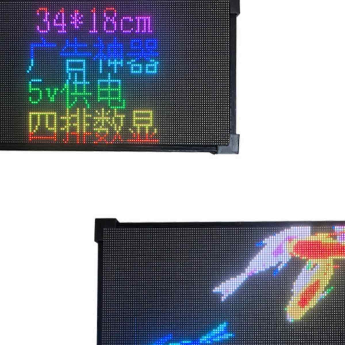 头l载ed全彩滚动门门作冲量22*1头便捷窗口车屏手举显示屏操字体