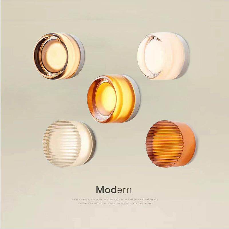 简约卧室床头氛围壁灯创意个性艺术圆形客厅玄关墙壁灯氛围感